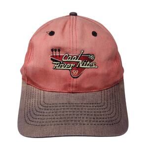 Cool River Nites Snapback Hat Red One Size Adjustable Embroidered KC Caps